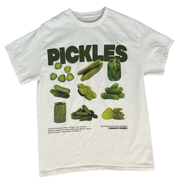 Pickles White Tee 🥒 - Picture 1 of 9